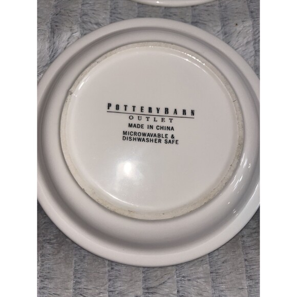 Pottery Barn Outlet Set of 4 Appetizer Snack Dessert Plates Vegetable Images - Picture 8 of 10